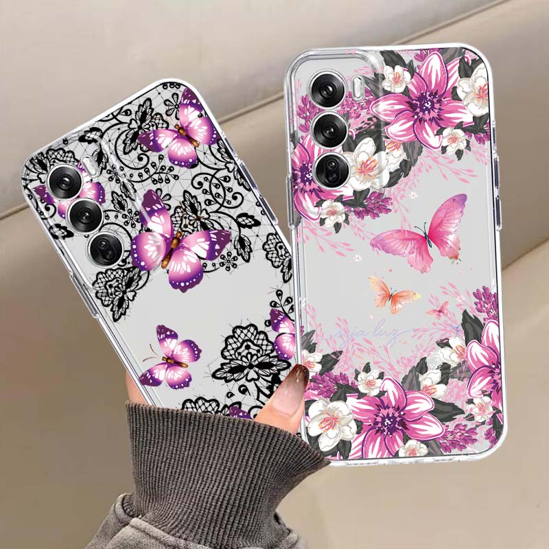 Design con stampa a farfalla p - Oppo A78 recensione e prezzo