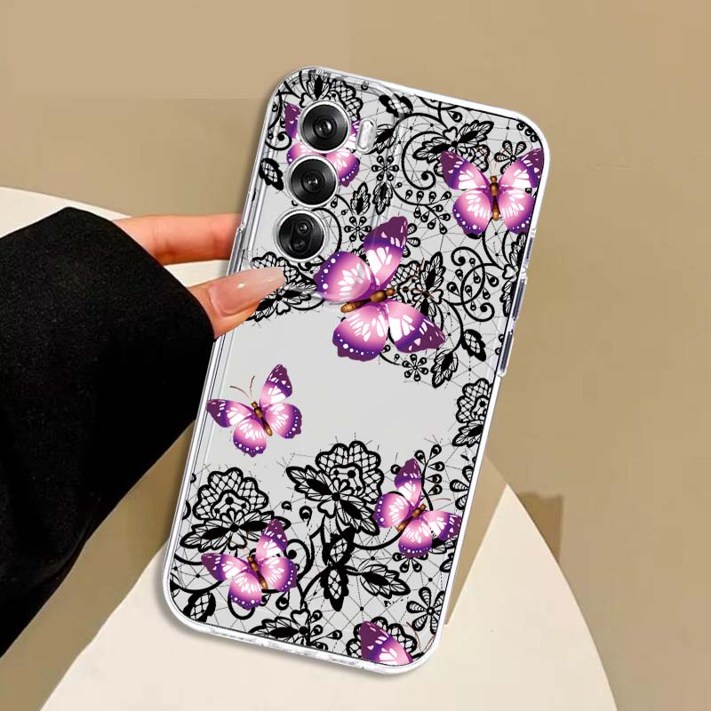 Design con stampa a farfalla p - Oppo A78 recensione e prezzo